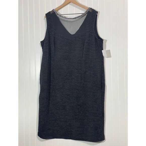 Maya Brooke 22W Black 2-Piece Skirt Suit Jewel Trim Blazer Career Formal NWT - Picture 8 of 15